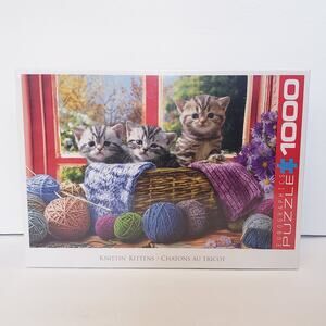 Knittin' Kittens 1000 Piece Puzzle Eurographics Brand New-Sealed Box